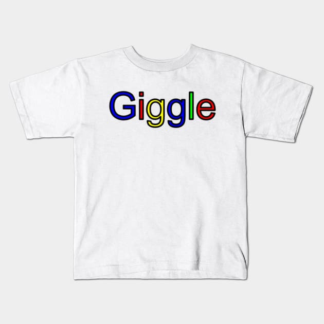 Giggle Google Kids T-Shirt by radiogalaxy